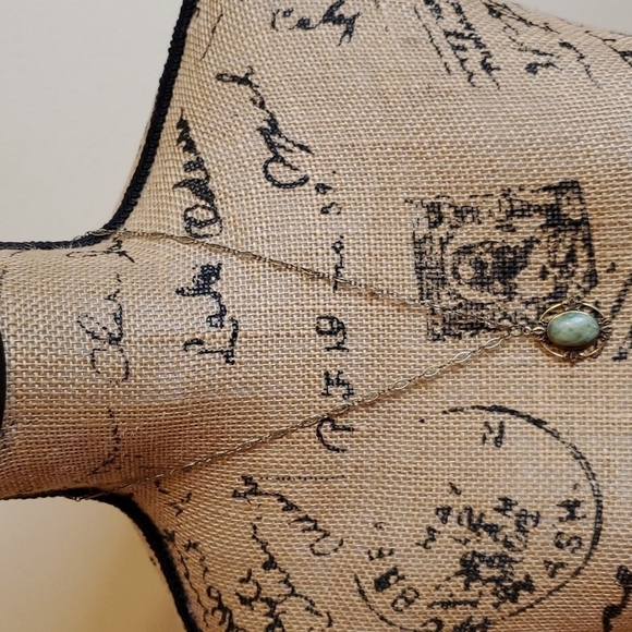 Vintage style moss Agate pendant - Picture 2 of 8